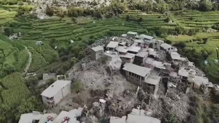   تصاویر هوایی از مناطق زلزله‌زده شرق افغانستان