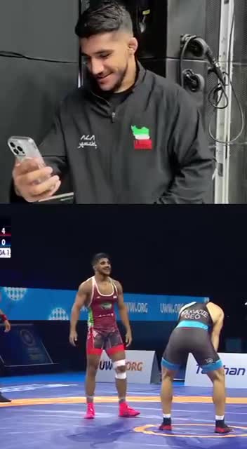   صحبت‌های فرخی پس از بردن کمربند قهرمانی با مادرش