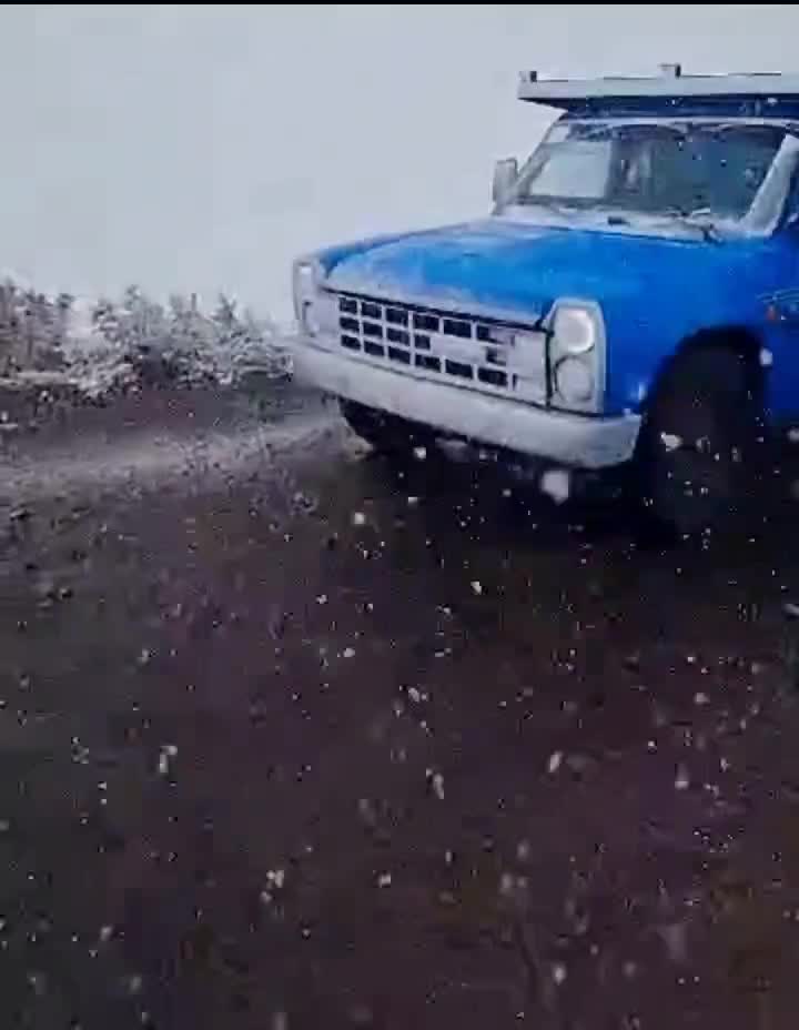   بارش شدید برف تابستانی در منطقه الند شهرستان خوی