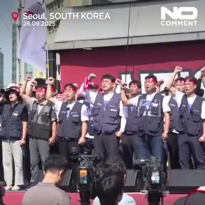   تجمع و اعتراض با نظم در کره‌ جنوبی