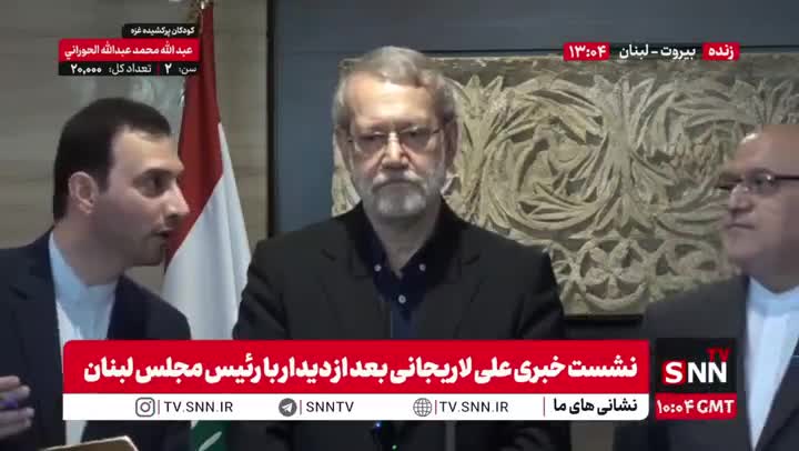   لاریجانی در نشست خبری بعد از دیدار با رئیس مجلس لبنان: ما به کسی دستور نمی‌دهیم