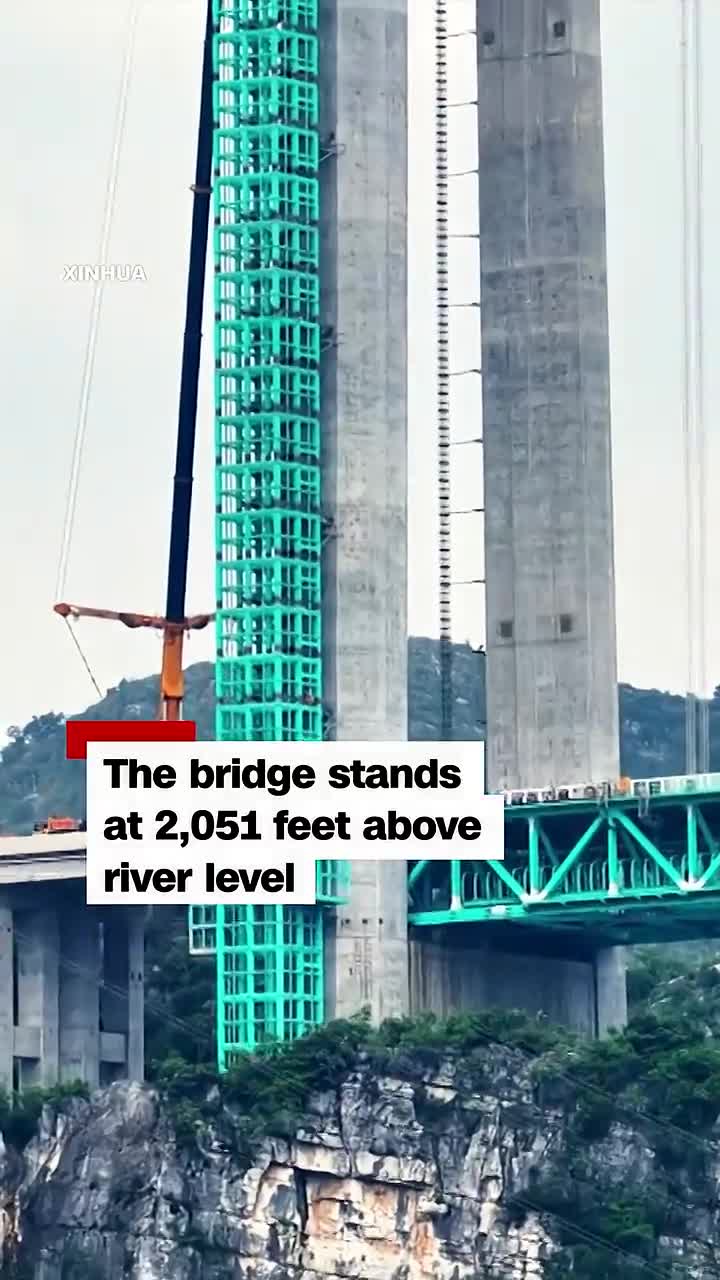   افتتاح بلندترین پل جهان در چین