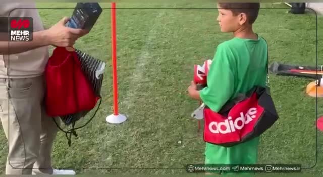   سورپرایز یک کودک در تمرین تیم ملی فوتبال ایران