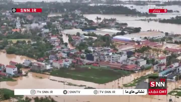   تصاویر هوایی از خسارات سیل در ویتنام