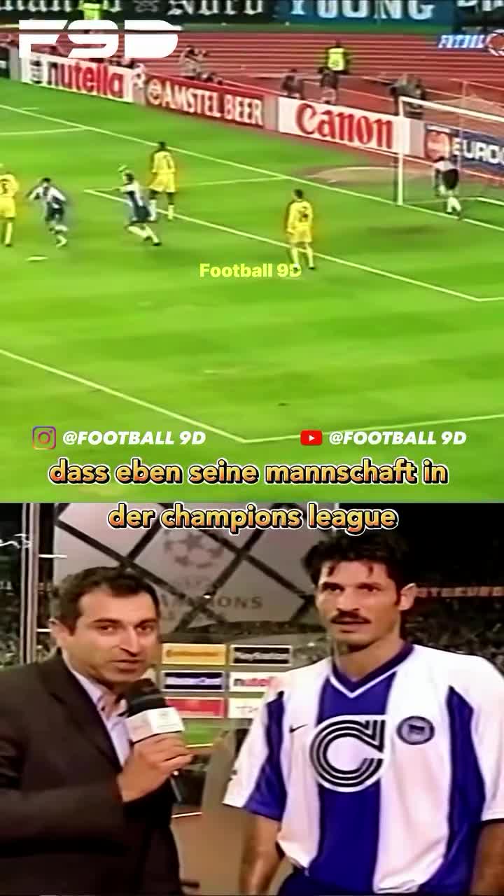   مصاحبه زیرخاکی بعد از بازی علی دایی پس از دبل برابر چلسی در لیگ قهرمانان اروپا با لباس هرتابرلین