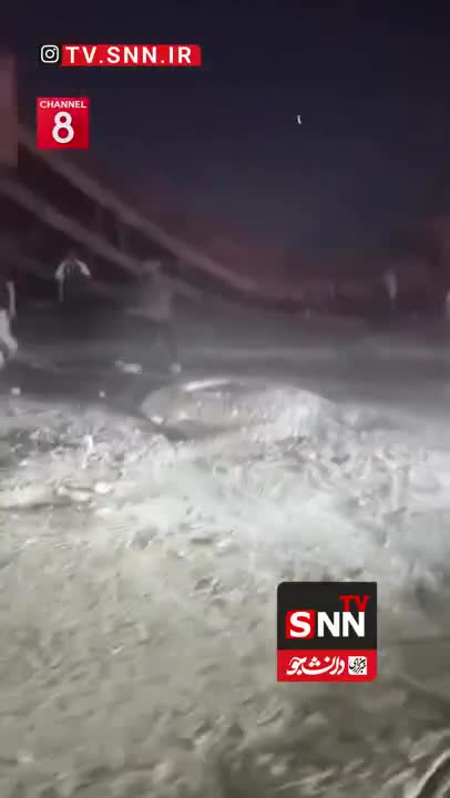   اولین تصاویر از فرو ریختن پل در حال ساخت در ورودی کربلا