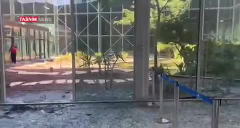   وضعیت فرودگاه نظامی رامون پس از اصابت پهپاد یمن