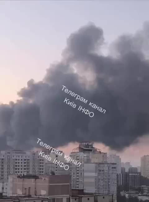   حمله پهپادی گسترده روسیه به کی‌یف