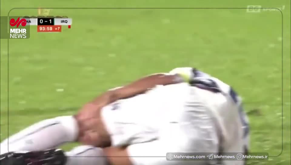   درگیری شدید بازیکنان عراق و تایلند
