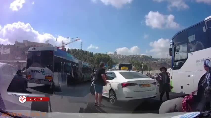   اولین تصاویر واضح از لحظه شروع عملیات استشهادی در قدس اشغالی