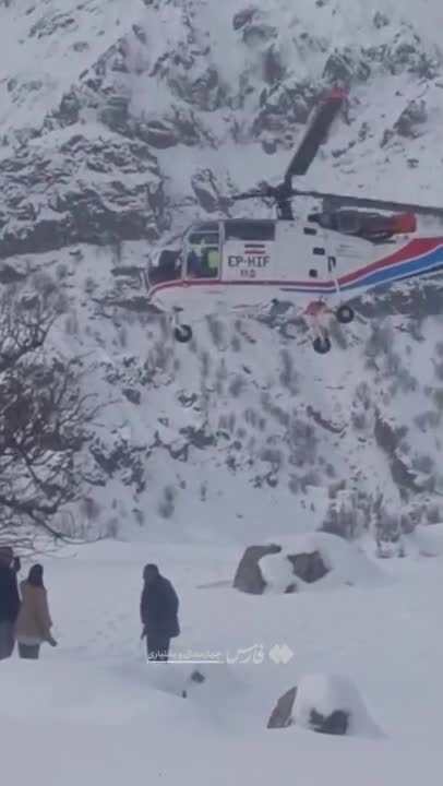   پرواز بالگرد از دورترین نقطهٔ کوهرنگ برای انتقال خانم باردار