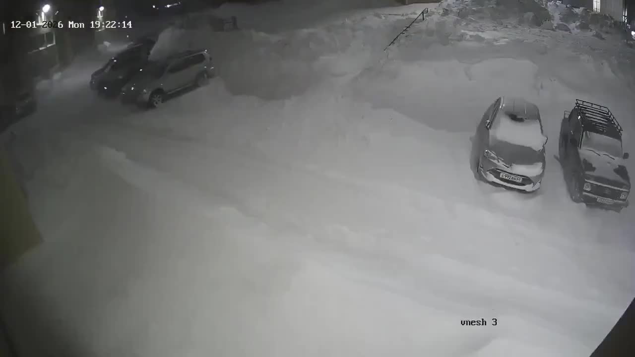   تایم‌ لپسی از میزان بارش روزانۀ برف در کامچاتکای روسیه