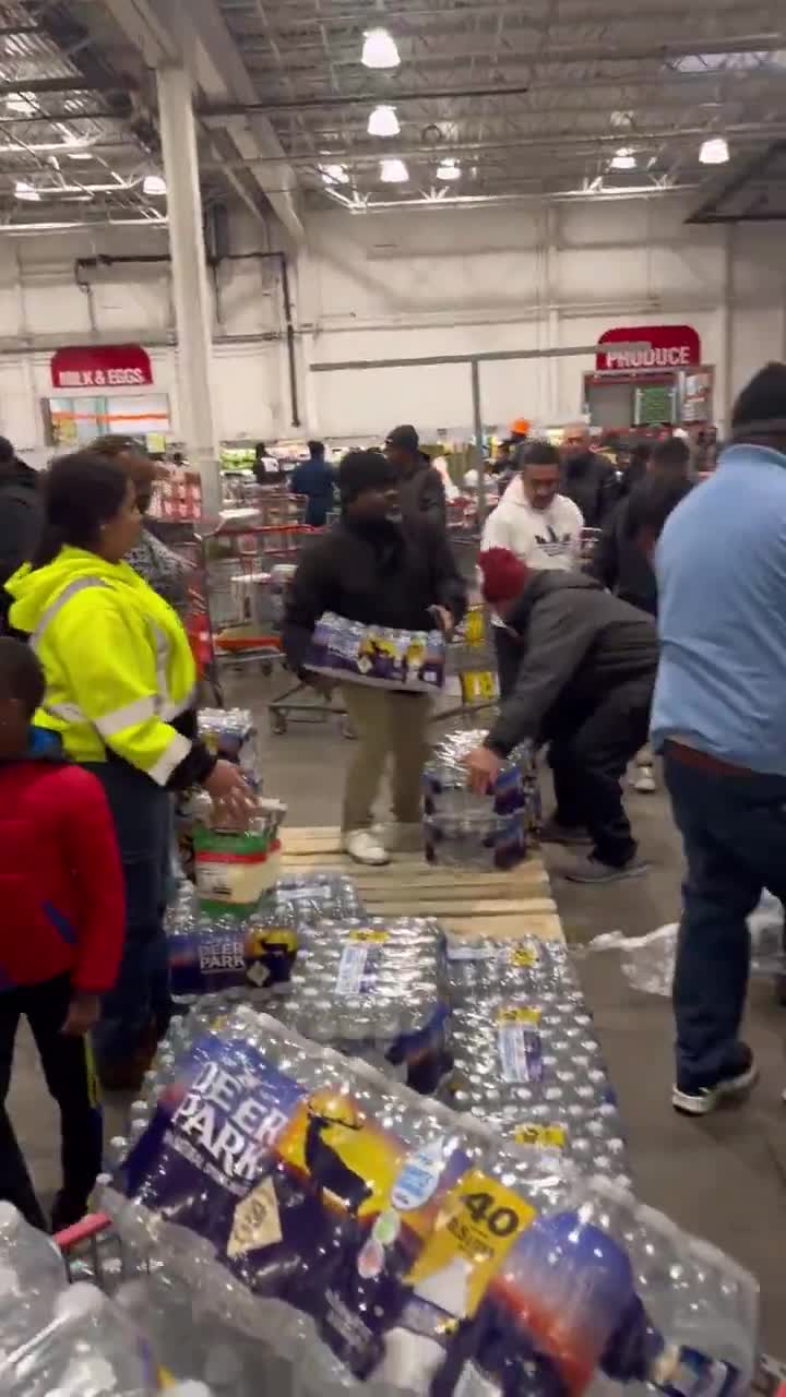   جارو کردن فروشگاه‌های زنجیره‌ای از ترس قحطی