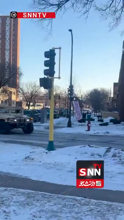   ورود گارد ملی آمریکا به شهر مینیاپولیس برای مقابله با معترضان