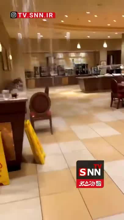   ریزش سقف هتل در آمریکا