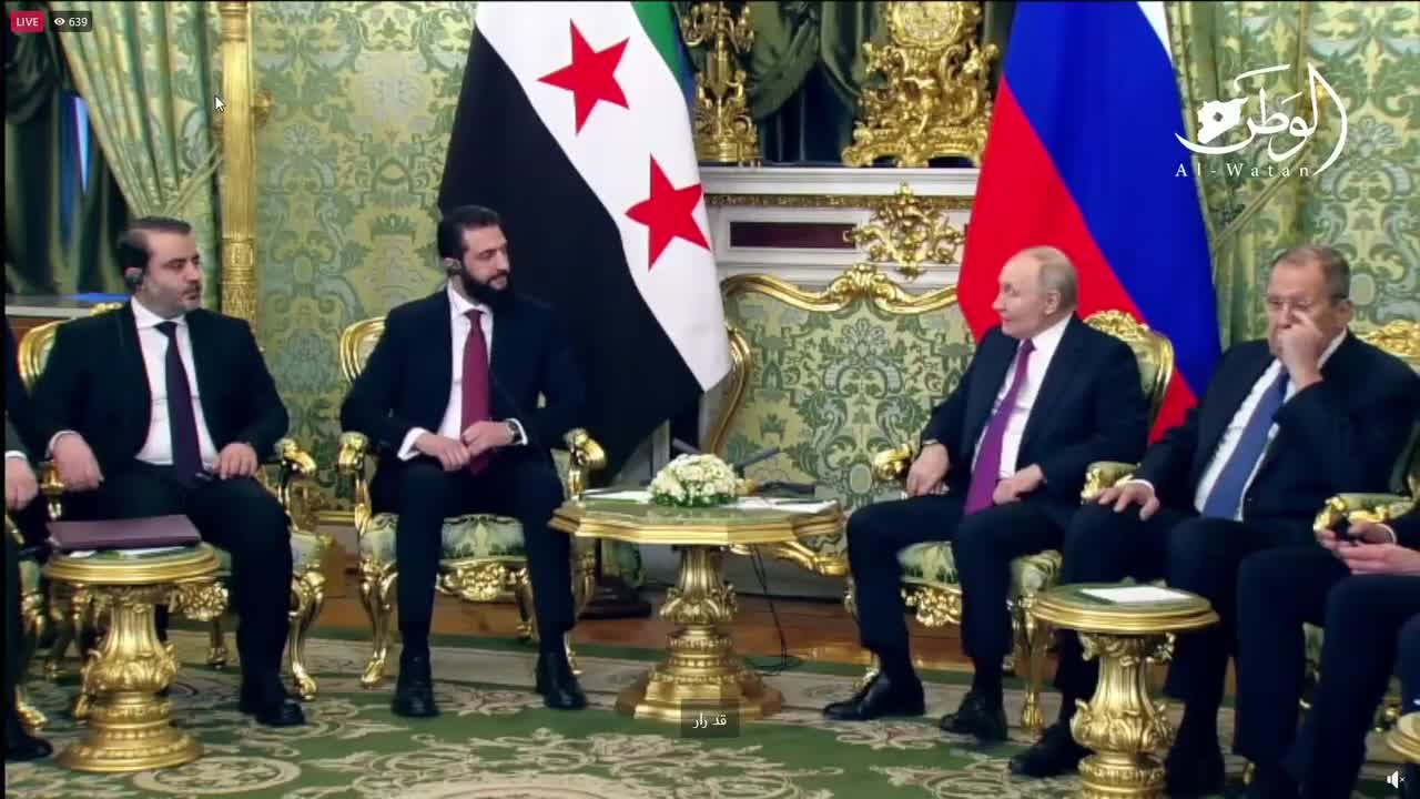   اولین تصویر از دیدار پوتین با جولانی در کاخ کرملین