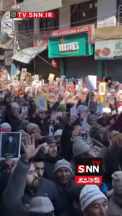   تظاهرات مردم هند در محکومیت تهدیدات آمریکا علیه مقام معظم رهبری