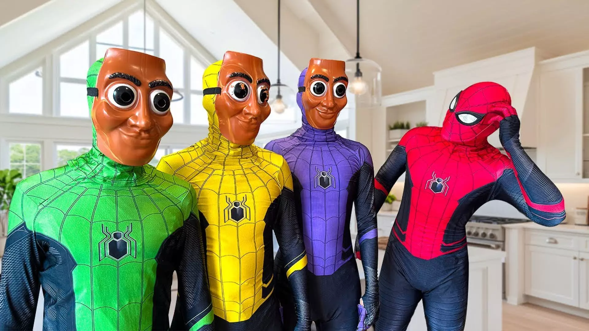 نبرد خنده‌دار: مرد عنکبوتی و اسپایدرمن در دنیای وحشت!