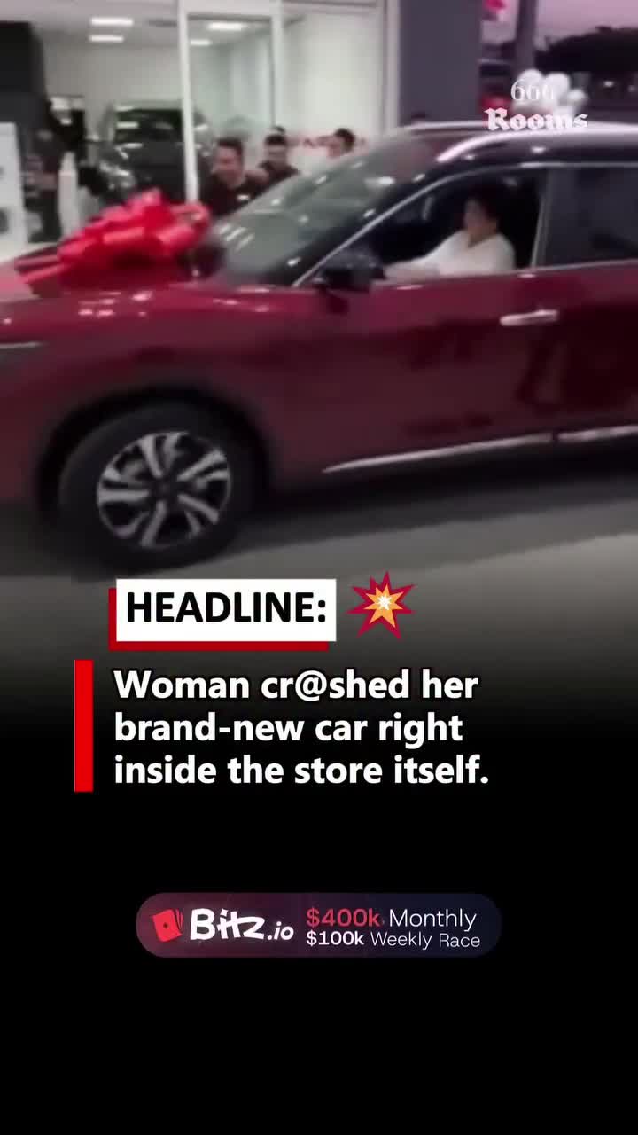   اشتباه عجیب راننده زن بعد از تحویل خودروی صفر کیلومتر در نمایندگی!