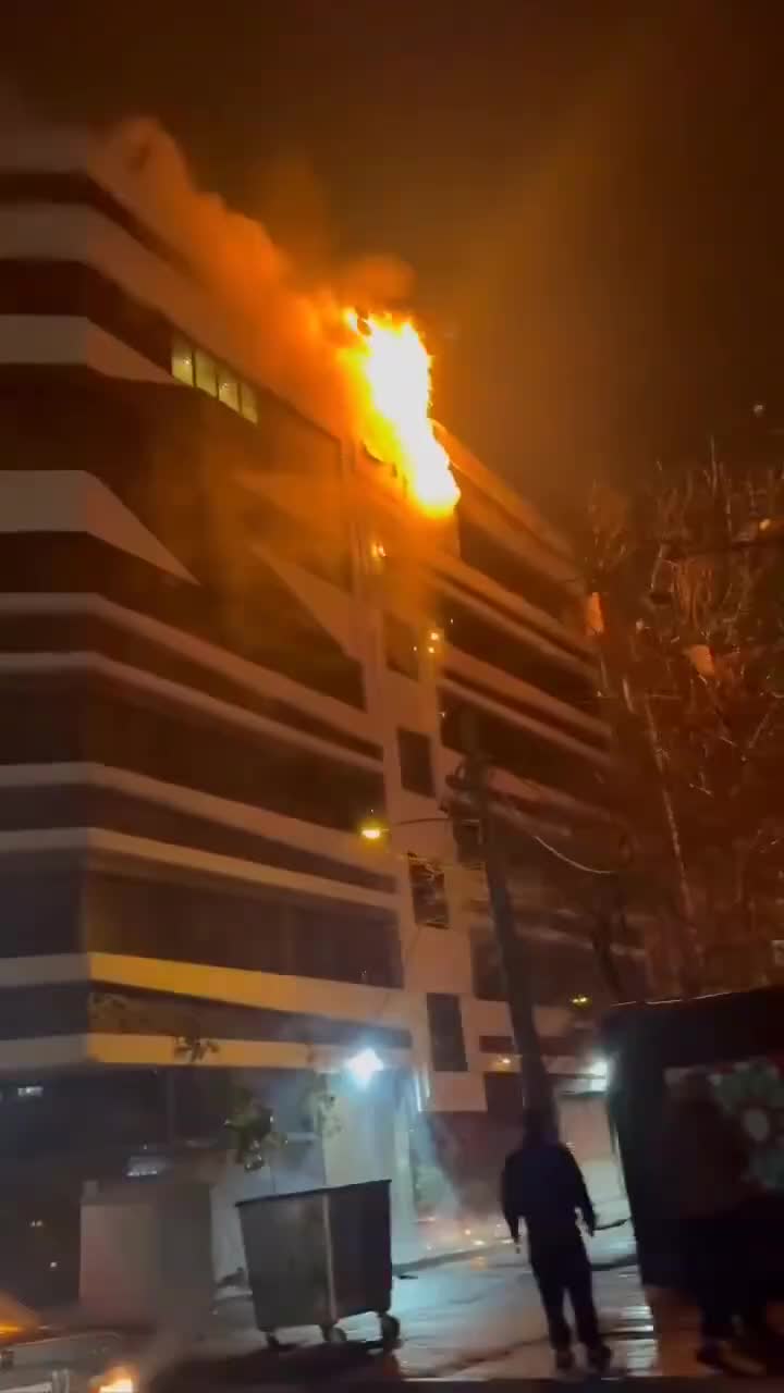   آتش‌سوزی در یک واحد در منطقه یوسف آباد تهران