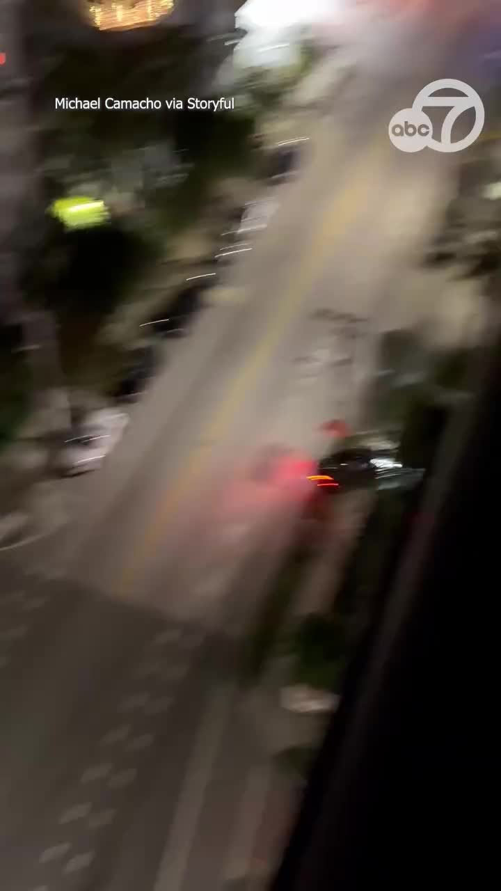   تصادف فراری سرقتی هنگام فرار از پلیس؛ انفجار و قطع برق در میامی