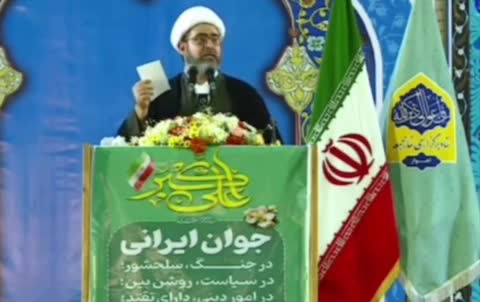   امام جمعه اهواز: مردم آمریکا روی دیوارها نوشته‌اند: آیت‌الله خامنه‌ای به داد ما برس