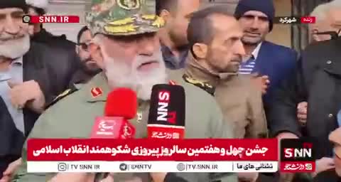   سردار نقدی در راهپیمایی ۲۲ بهمن: کار آمریکا تمام شد