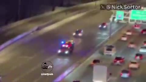   اسکورت شدید خودروی حامل نتانیاهو در بدو ورود به واشنگتن