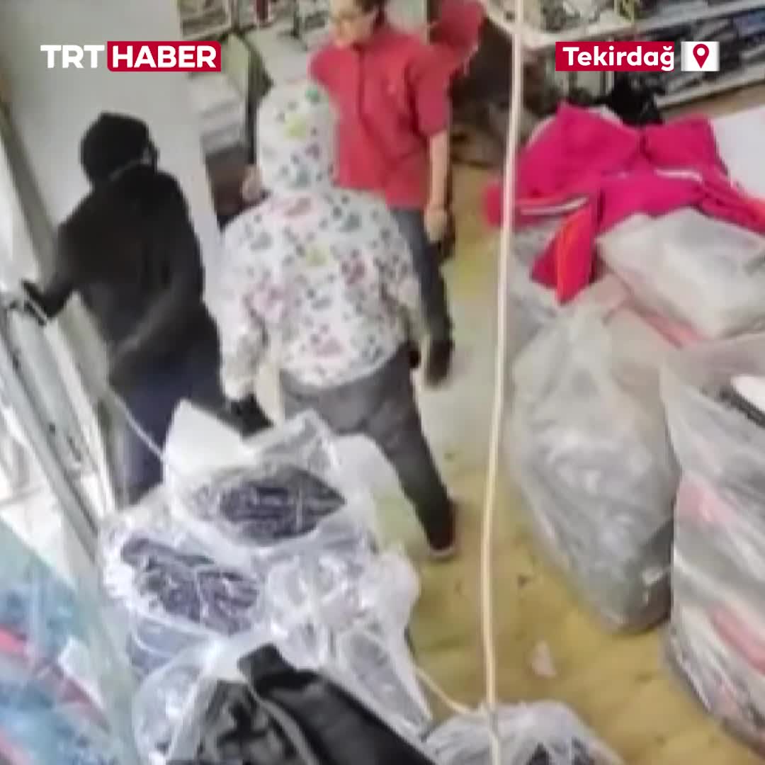   سیلی زن مغازه‌دار به سراقین مسلح نقابدار!