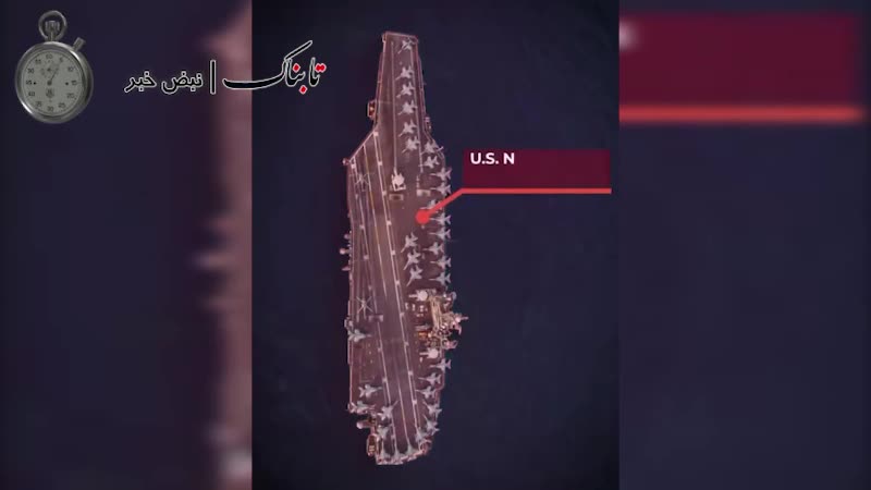 تصاویر هوایی تازه از ناو آبراهام لینکلن در دریای عمان