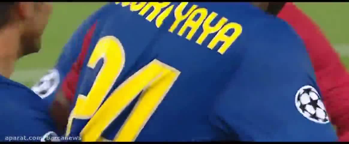 گل تاریخی مسی با ضربه سر مقابل منچستریونایتد