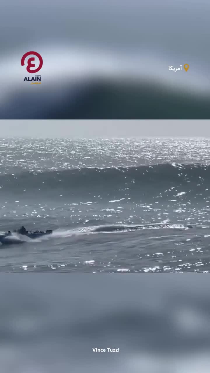 موجی سهمگین یک قایق را در سواحل کالیفرنیا واژگون کرد