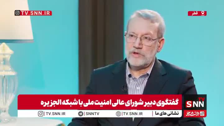   لاریجانی: ما با آمریکا مذاکره می‌کنیم اما اسرائیل پابرهنه وارد شده و تلاش دارد که مذاکرات را خراب کند