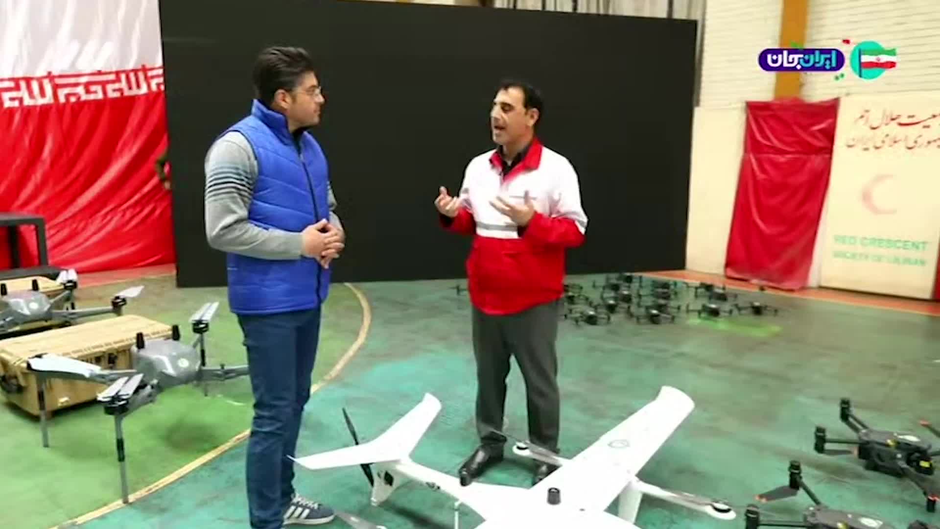 تصاویری از ناوگان جدید پهپادی هلال احمر
