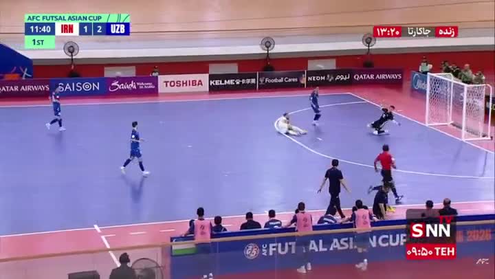   سوپرگل ایران به ازبکستان با قیچی برگردان سعید احمد عباسی