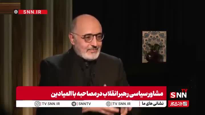   پیغام علی شمخانی در مصاحبه با المیادین با لباس نظامی!