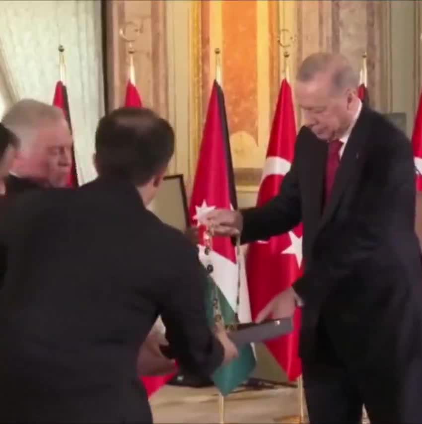   هدیه ویژه پادشاه اردن به اردوغان