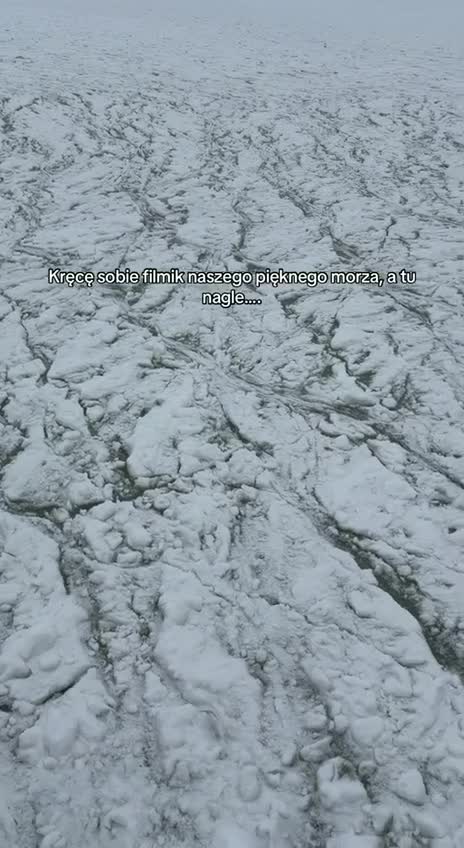   ثبت لحظه سقوط دو نفر به دریای یخ‌زده توسط یک زن