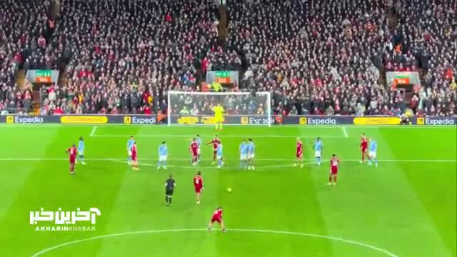   سوپرگل سوبوسلای در بازی شب گذشته لیورپول از زاویه‌ای متفاوت