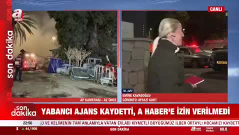 یک روزنامه‌نگار ترک درحال پخش از اسرائیل:یک مرد اسرائیلی به ما گفت: از این به بعد شما دشمن بعدی ما هستید، آیا این را می‌دانید؟