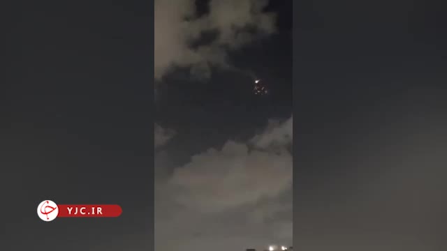 لحظه اصابت مستقیم موشک در اسرائیل