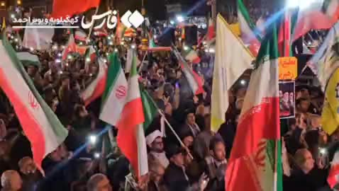 تجمع شبانه در یاسوج با سر دادن شعار لشکر سلطان کم نمیاره