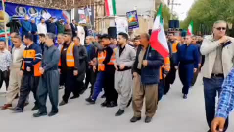 رژه جان‌فدایان اهل‌سنت در جوانرود کرمانشاه