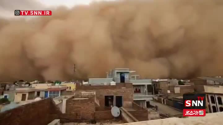   طوفان وحشتناک در شهر بیکانر در هند