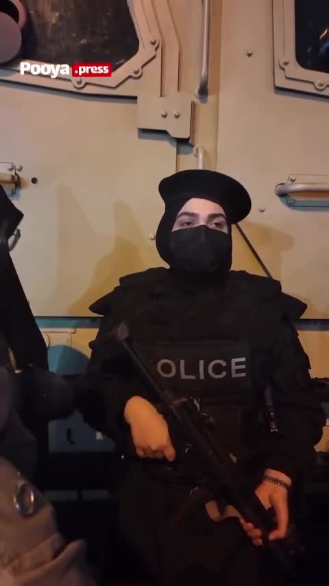 حضور خانم پلیس نوپو در میدان انقلاب