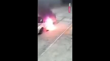 آتش‌سوزی مرگبار خودرو در حین سوخت‌گیری: نجات معجزه‌آسا