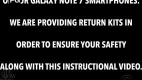 ویدیویی طنزآمیز درباره نحوه صحیح و ایمن بازگرداندن نوت 7