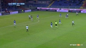 خلاصه بازی سمپدوریا 0–1 اینترمیلان، سری آ ایتالیا