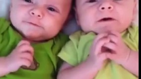 دو قلوهایی ک باهم عطسه میکنن خیلی باحاله