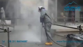 عملیات صنعتی تخریب بتن با دستگاه واترجت آلمانی فوق پیشرفته